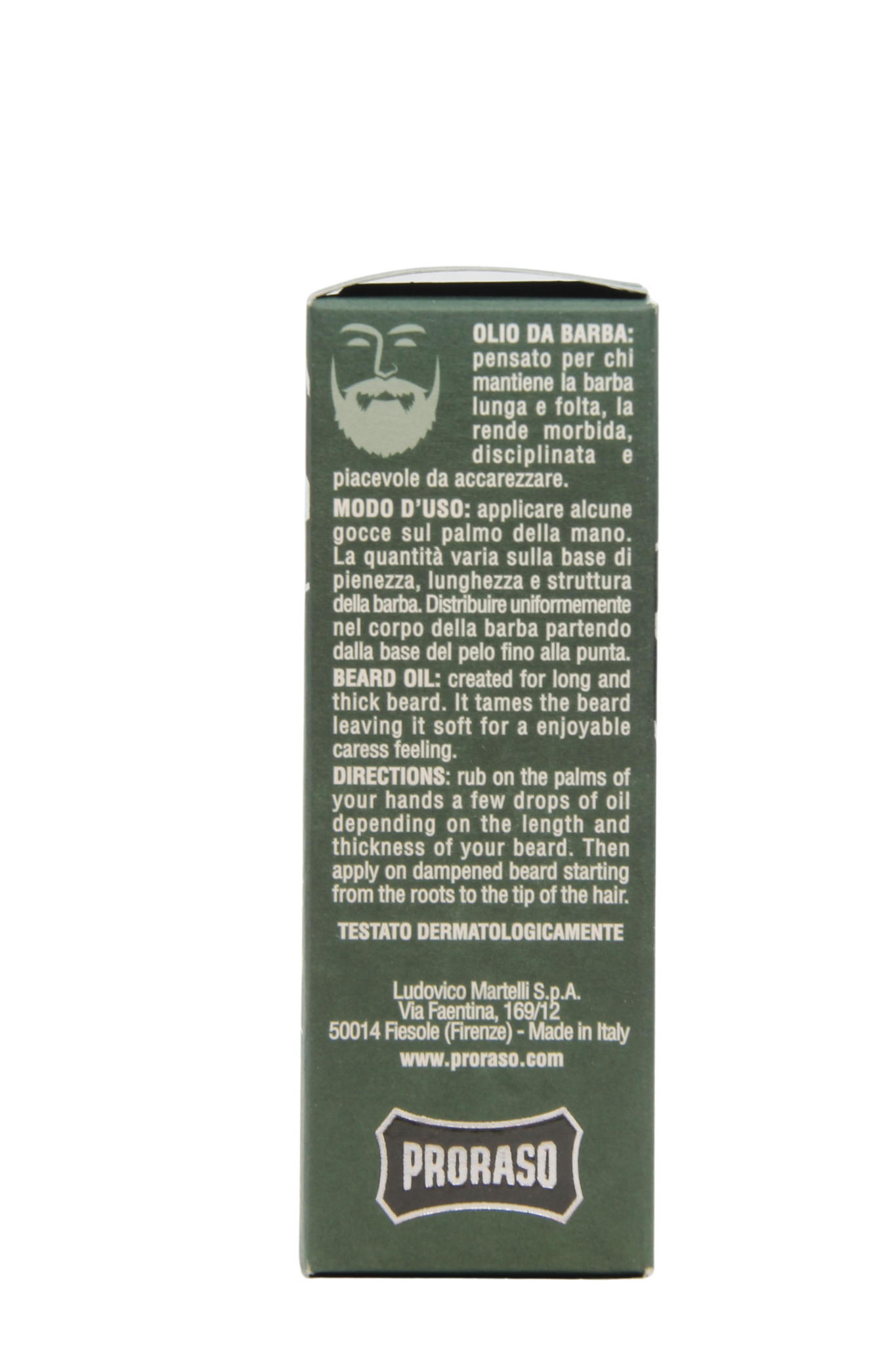 Huile à barbe Proraso Firenze cyprès + vétiver 30 ml