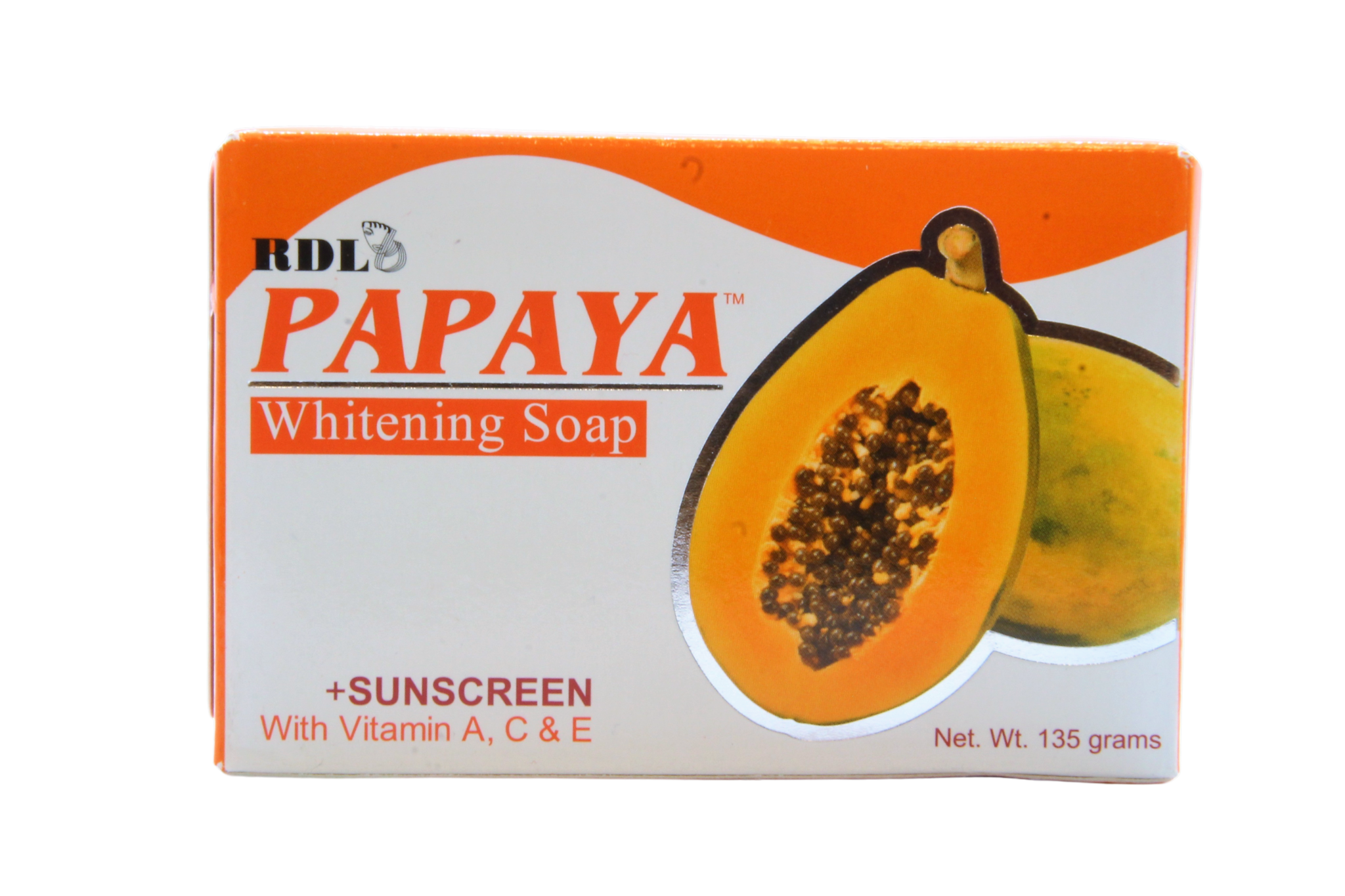 RDL Papaya Whitening soap, with sunscreen 135 grams