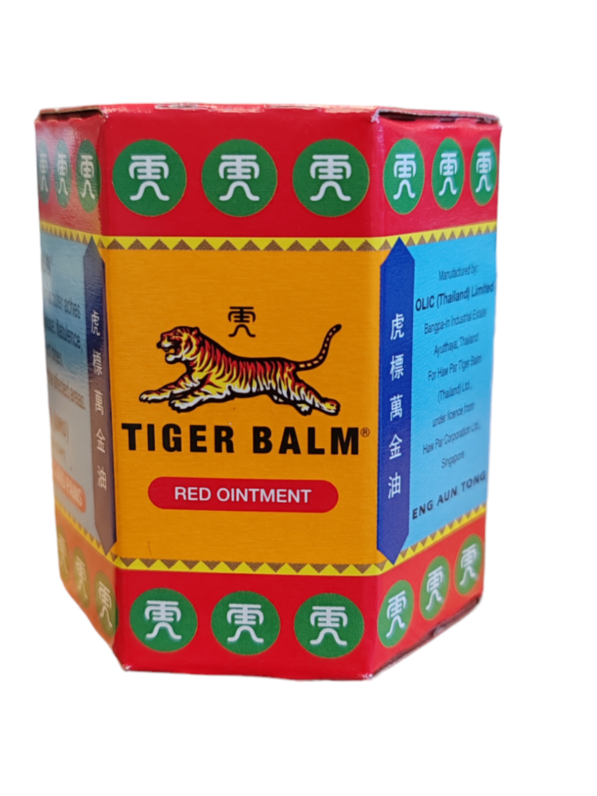 Tiger Balm Red Ointment – 30 g – Massage & Pijnverlichtende Zalf – Verlicht Spierpijn, Stijfheid en Vermoeidheid – Voor Ontspanning en Herstel van Spieren