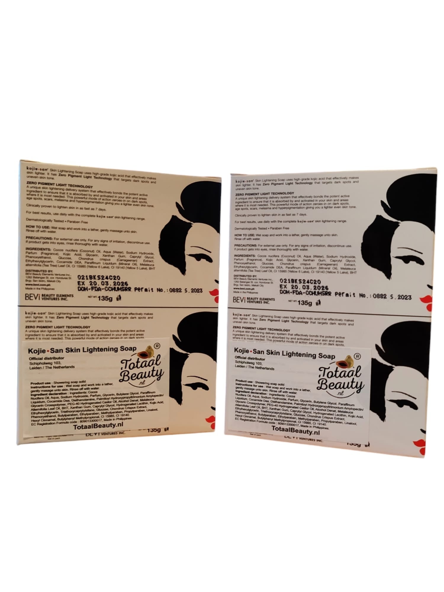 Savon éclaircissant Kojie San 4 x 135 grammes (2 boîtes)