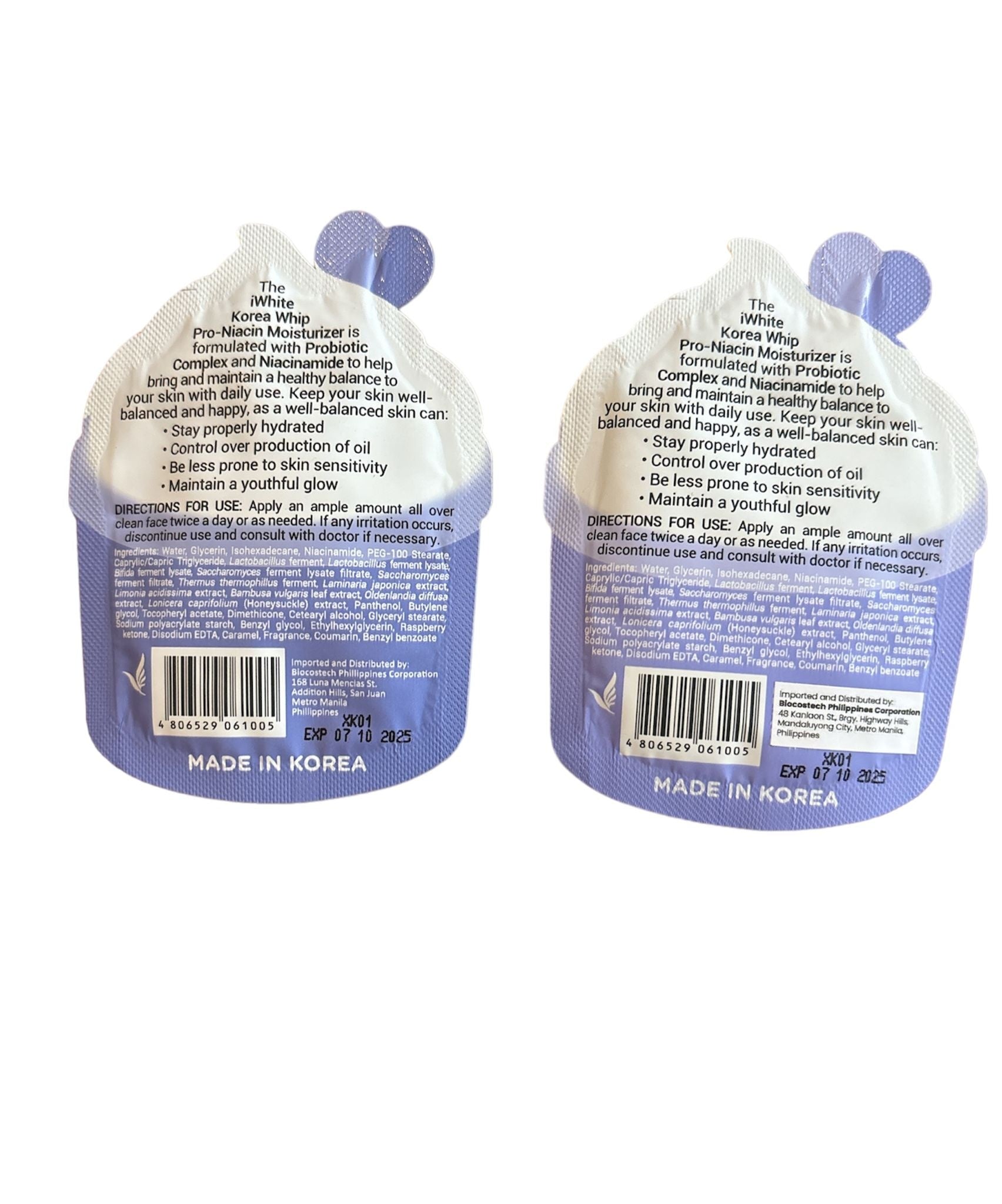 White Korea Whip Pro – Hydratant à la niacine