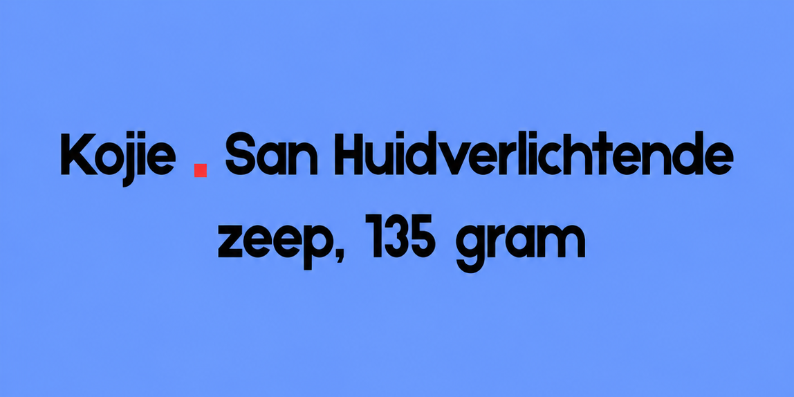 Kojie San Lightening Soap – 135 g – Verhelderende & Hydraterende Zeep – Helpt Donkere Vlekken te Verminderen, Egaliseert de Huidtint & Hydrateert Intensief – Voor een Gladde, Stralende & Gezonde Huid