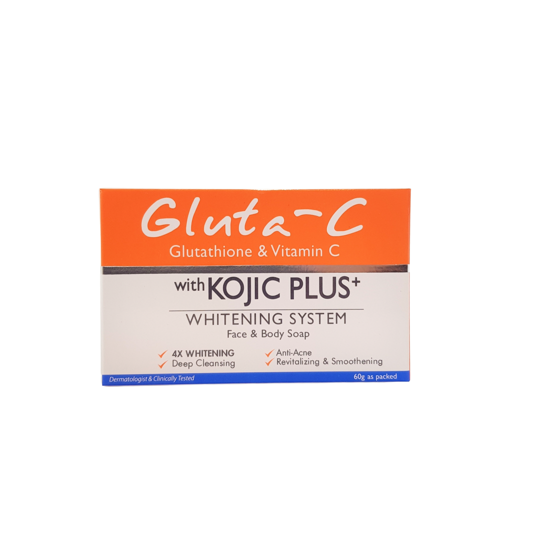Savon Gluta-C au glutathion et à la vitamine C, avec système blanchissant Kojic Plus, 60 grammes