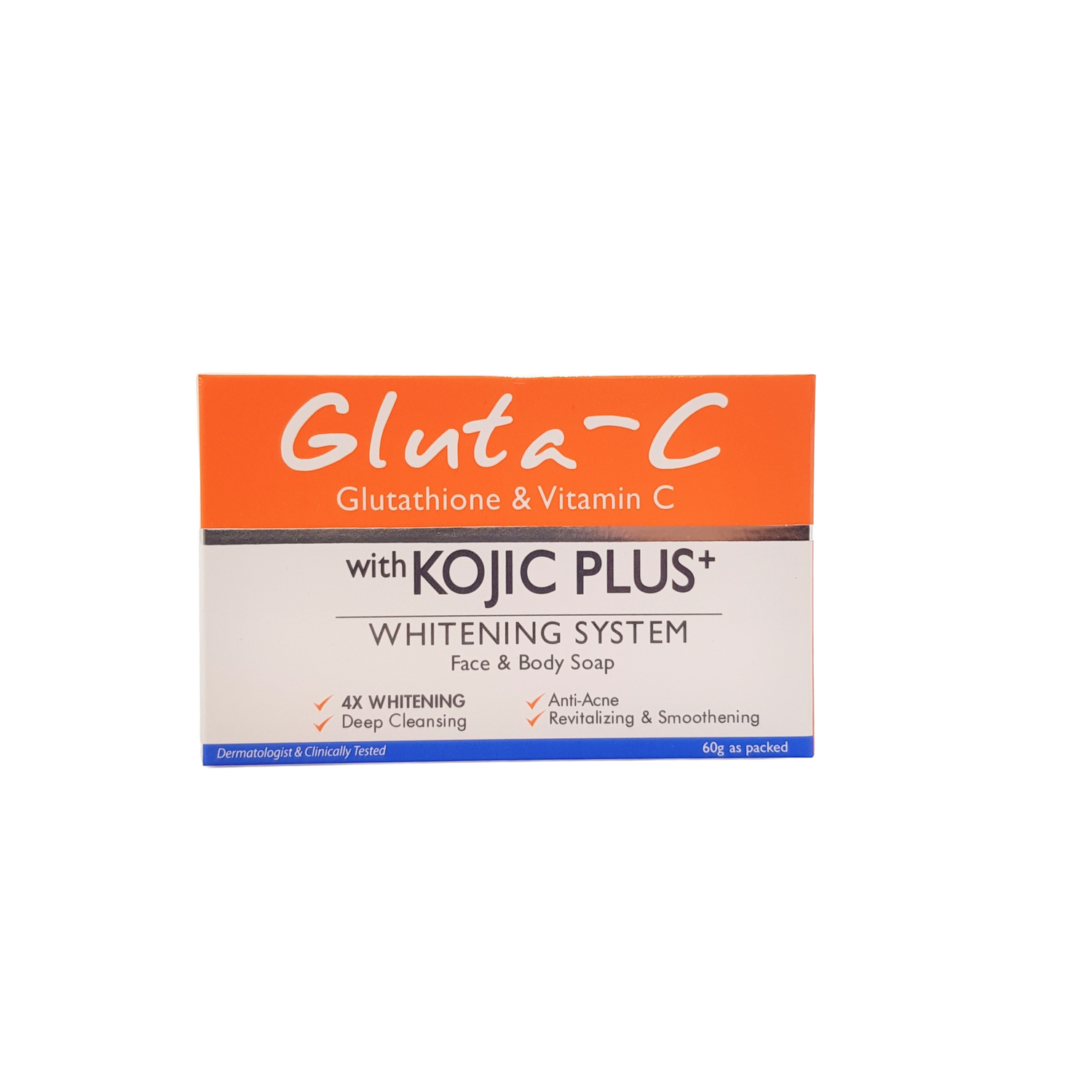 Savon Gluta-C au glutathion et à la vitamine C, avec système blanchissant Kojic Plus, 60 grammes