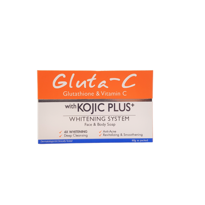 Savon Gluta-C au glutathion et à la vitamine C, avec système blanchissant Kojic Plus, 60 grammes