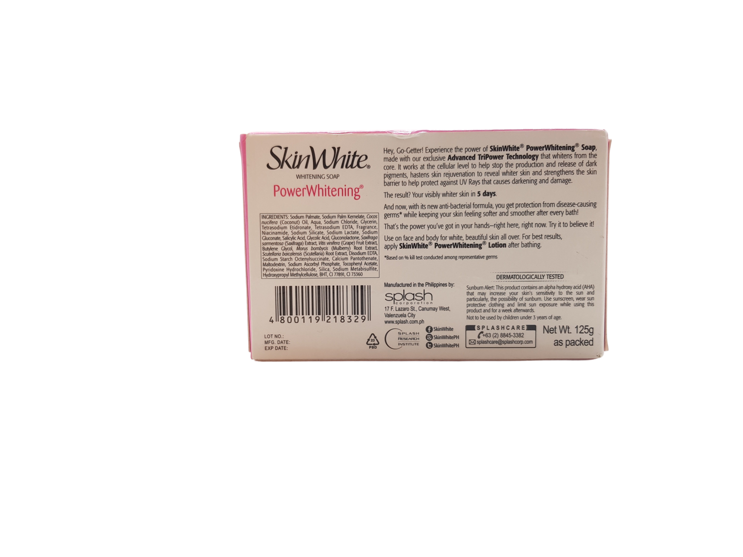 Savon blanchissant SkinWhite Power, 125 grammes