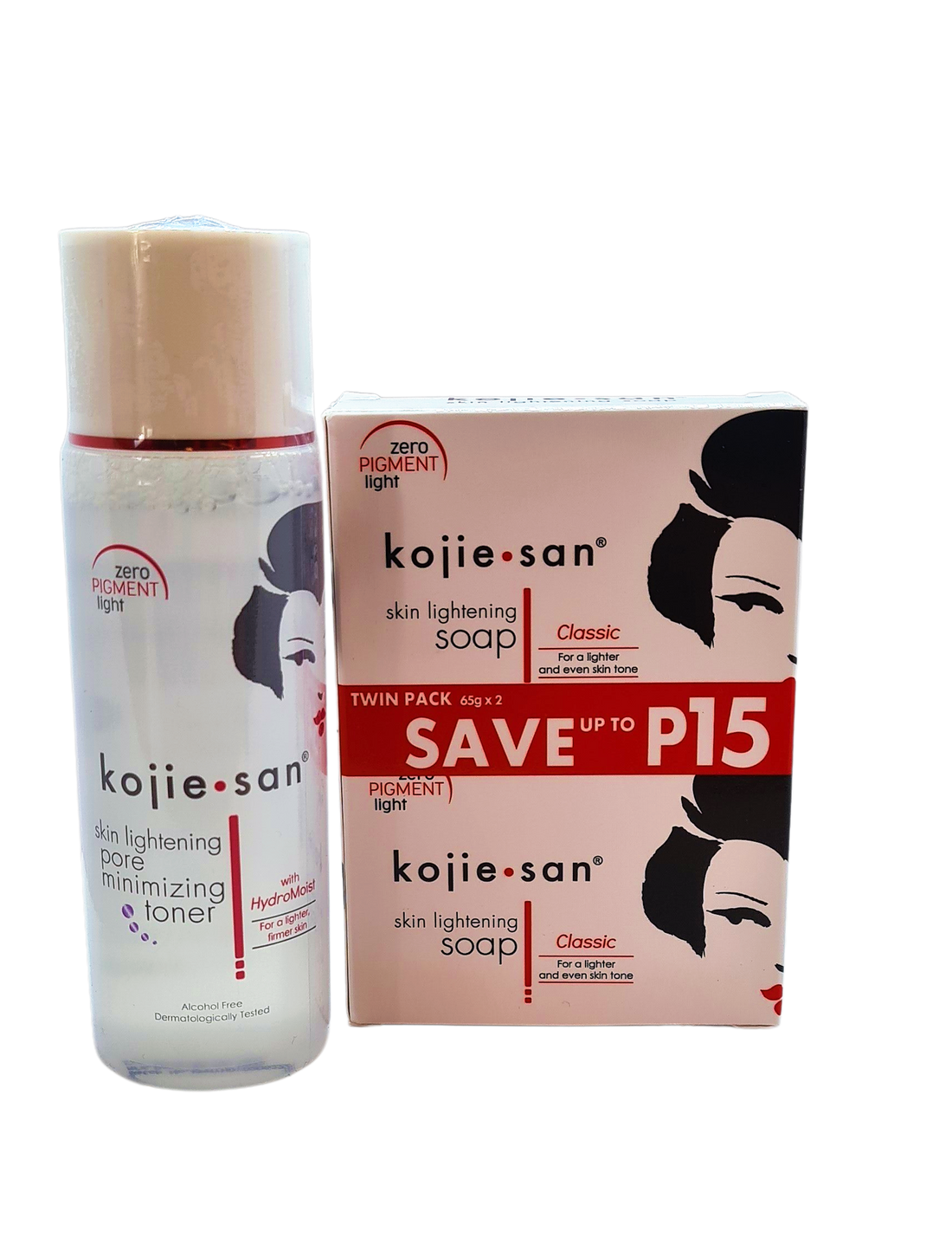 Savon éclaircissant Kojie San + Tonique blanchissant et réduisant les pores