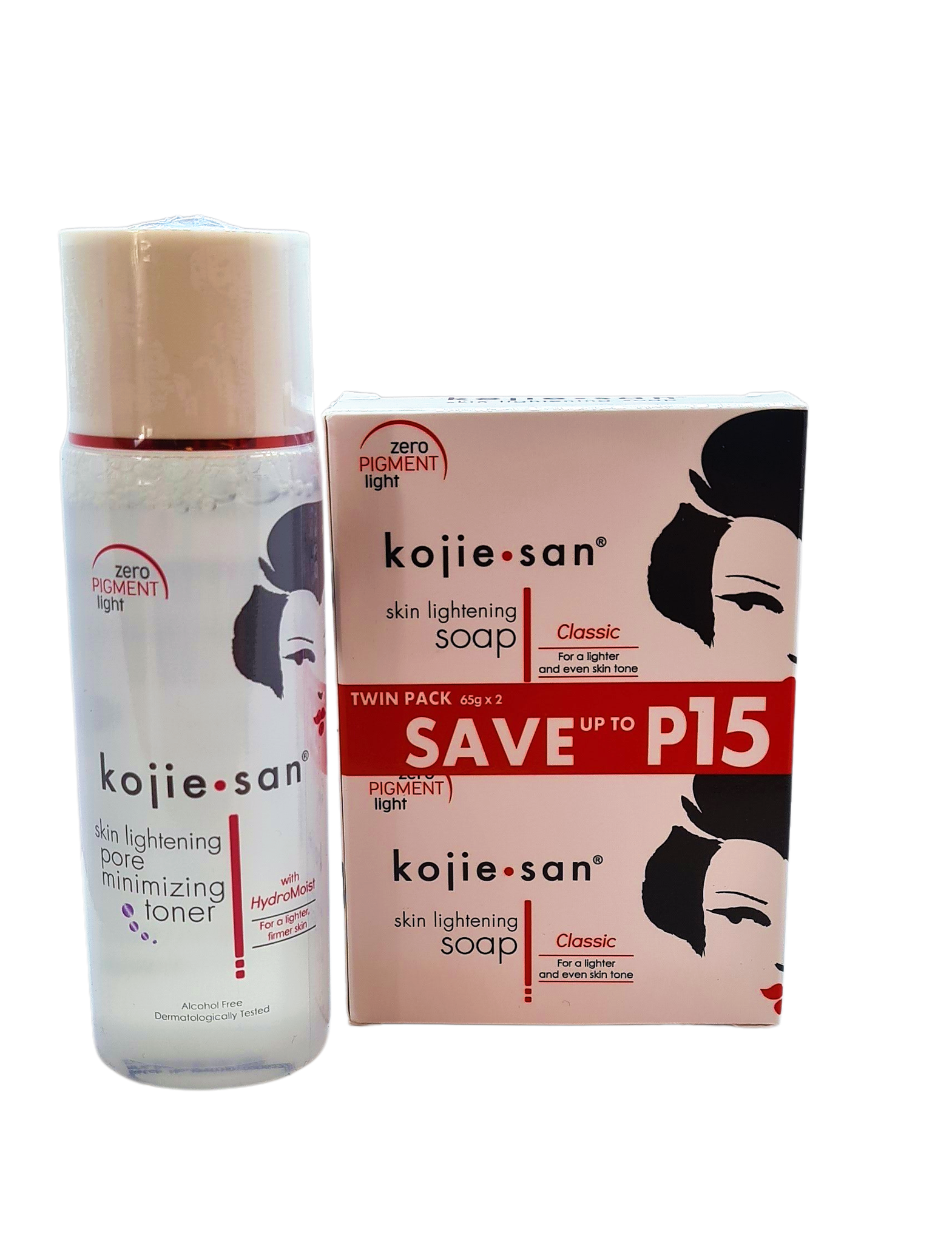 Savon éclaircissant Kojie San + Tonique blanchissant et réduisant les pores