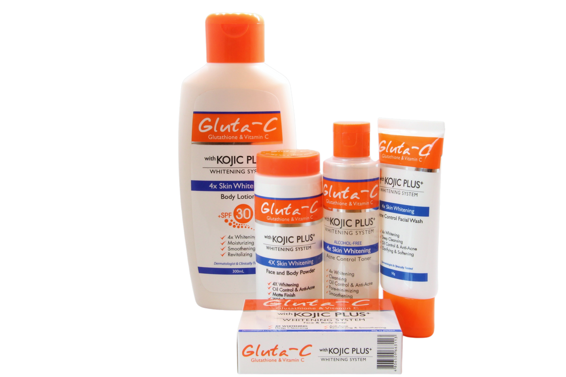Pack économique Gluta-C, 4x éclaircissement de la peau, le coffret cadeau ultime