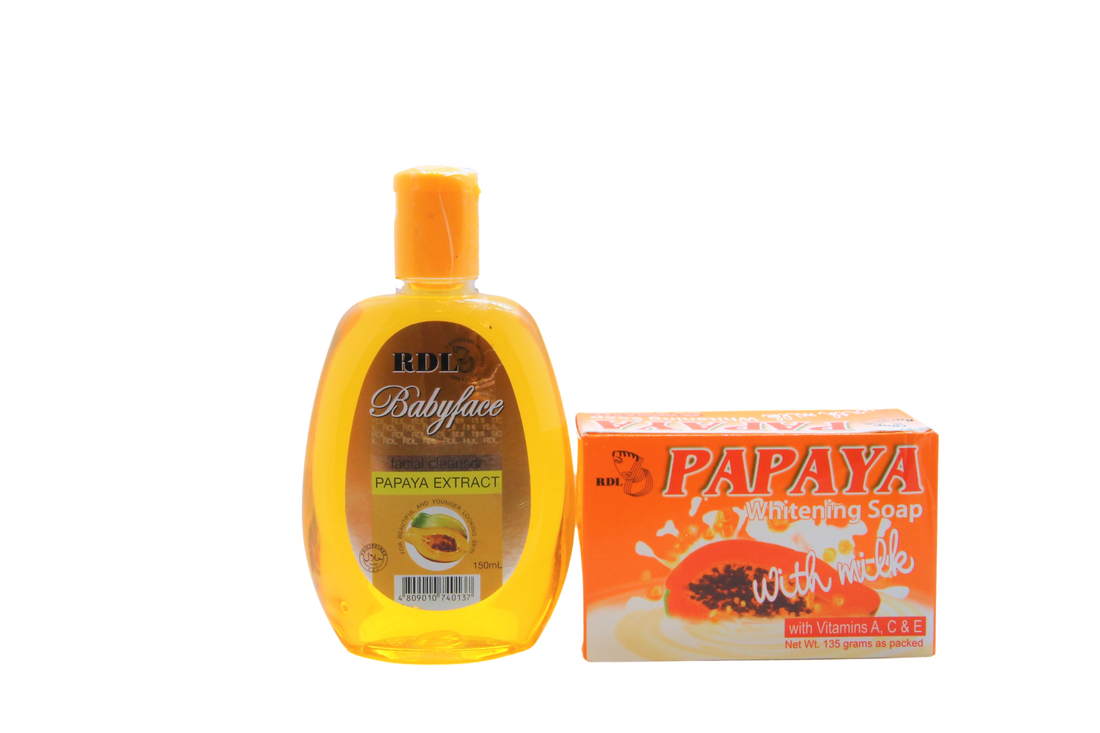 Nettoyant visage et savon à la papaye RDL