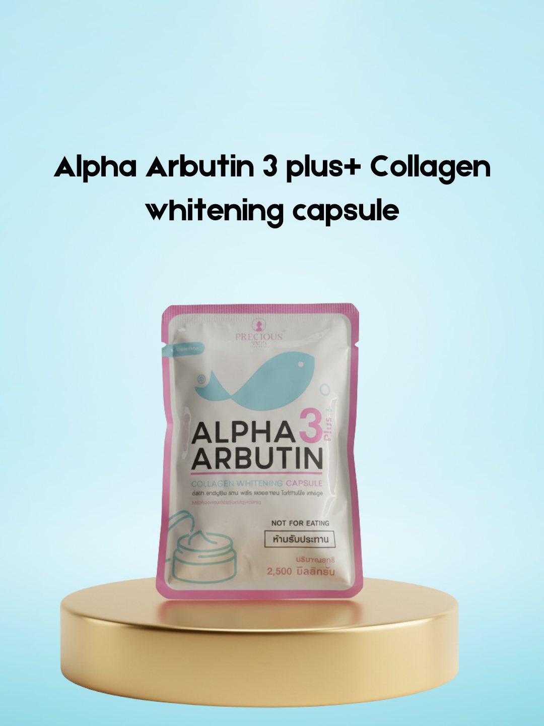 Alpha Arbutin 3 Plus+ Collagen Whitening Capsule – Verhelderende &amp; Verstevigende Supplementen – Helpt de Huidtint te Egaliseren, Vermindert Donkere Vlekken &amp; Ondersteunt Huidelasticiteit – Voor een Stralende, Gladde &amp; Gezonde Huid
