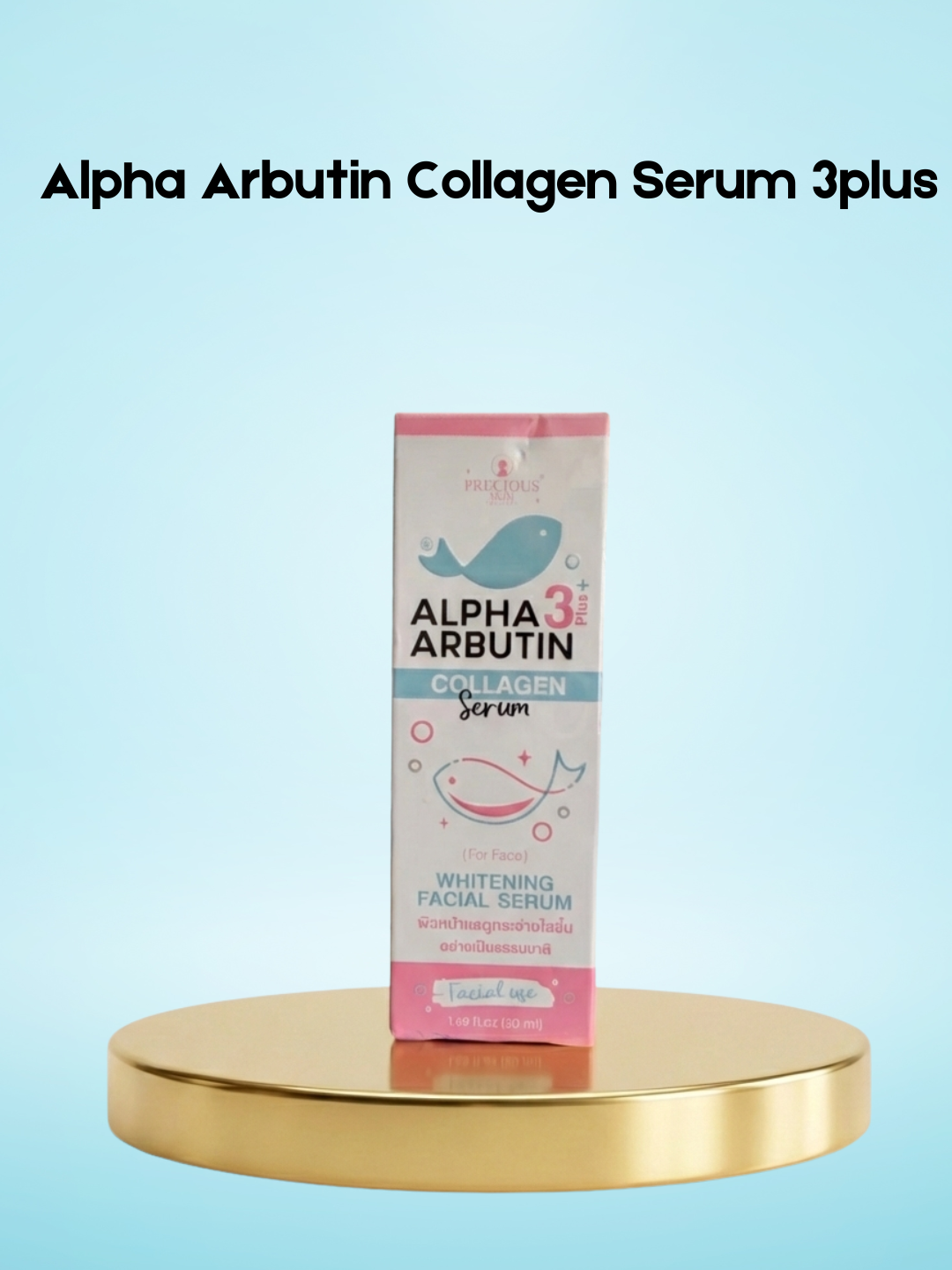 Alpha Arbutin Collagen Serum 3 Plus – Verhelderend &amp; Verstevigend Serum – Helpt Donkere Vlekken te Verminderen, Egaliseert de Huidtint &amp; Ondersteunt Elasticiteit – Voor een Stralende, Gladde &amp; Gezonde Huid