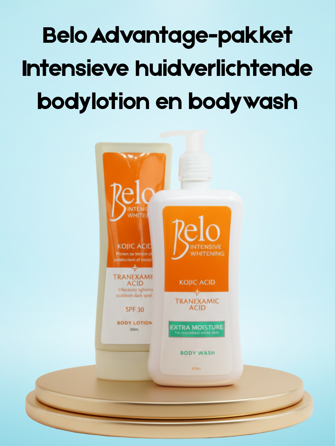 Forfait Belo Advantage Lotion corporelle éclaircissante intense et gel douche