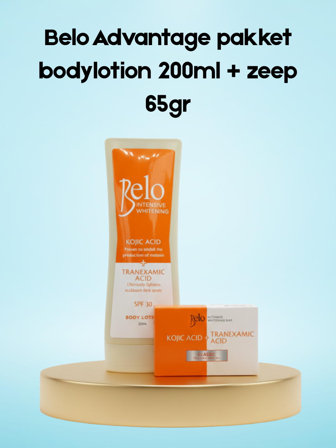 Belo Advantage pakket bodylotion 200ml + zeep 65gr