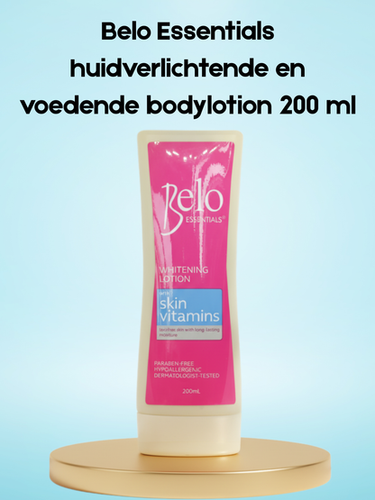 Lotion corporelle nourrissante éclaircissante pour la peau Belo Essentials 200 ml