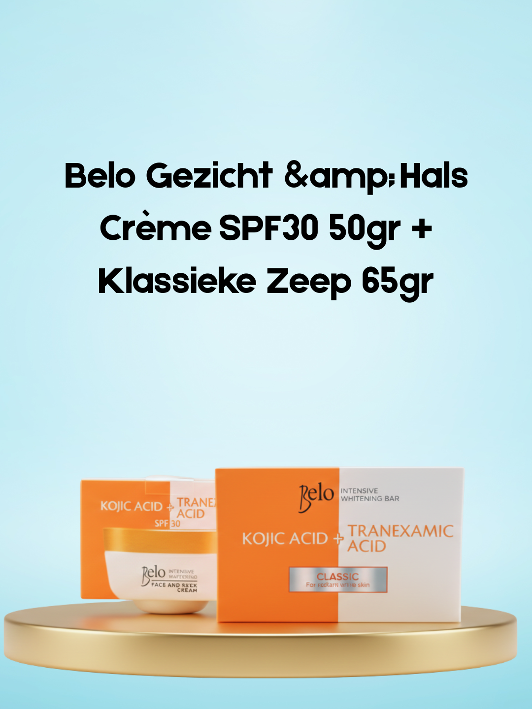 Belo Gezicht & Hals Crème SPF30 50gr + Klassieke Zeep 65gr – Totaal Beauty