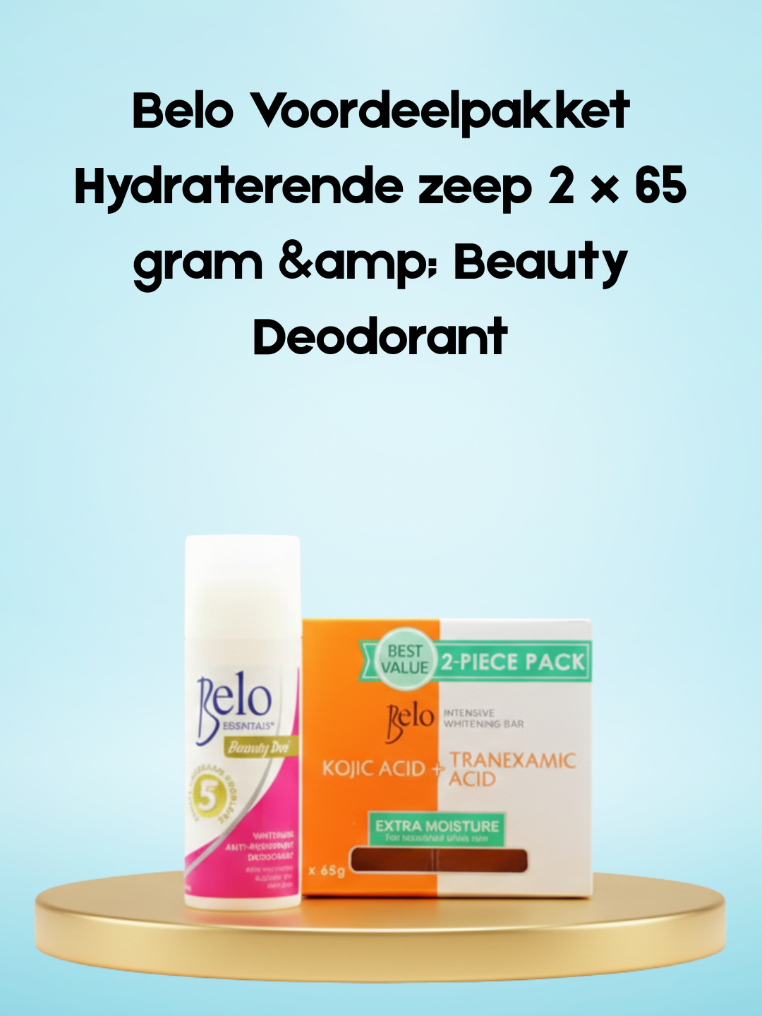 Belo Voordeelpakket Hydraterende zeep 2 x 65 gram &amp;amp; Beauty Deodorant