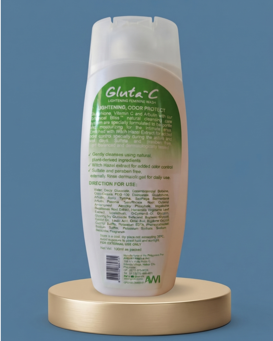 Gluta-C Feminine Wash Odor Protect – Zachte intieme reiniging die helpt ongewenste geurtjes te bestrijden, langdurige frisheid biedt en de huid comfortabel en schoon houdt voor een zelfverzekerd gevoel, elke dag.