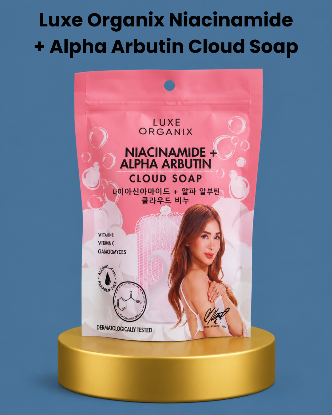 Luxe Organix Niacinamide + Alpha Arbutin Cloud Soap 100g ⭐ Verhelderende Zeep voor een Stralende en Egalere Huid