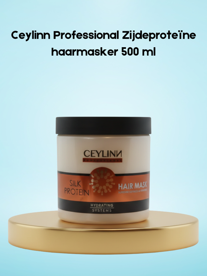 Masque capillaire professionnel aux protéines de soie Ceylinn 500 ml