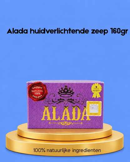 Alada Skin Lightening Zeep – 160g – Tegen Pigmentvlekken – Donkere Vlekken Verwijderaar – Egale Huid – Whitening Gezichts- &amp;amp; Lichaamszeep – Natuurlijke Ingrediënten – Hydrateren &amp;amp; Verzorgend