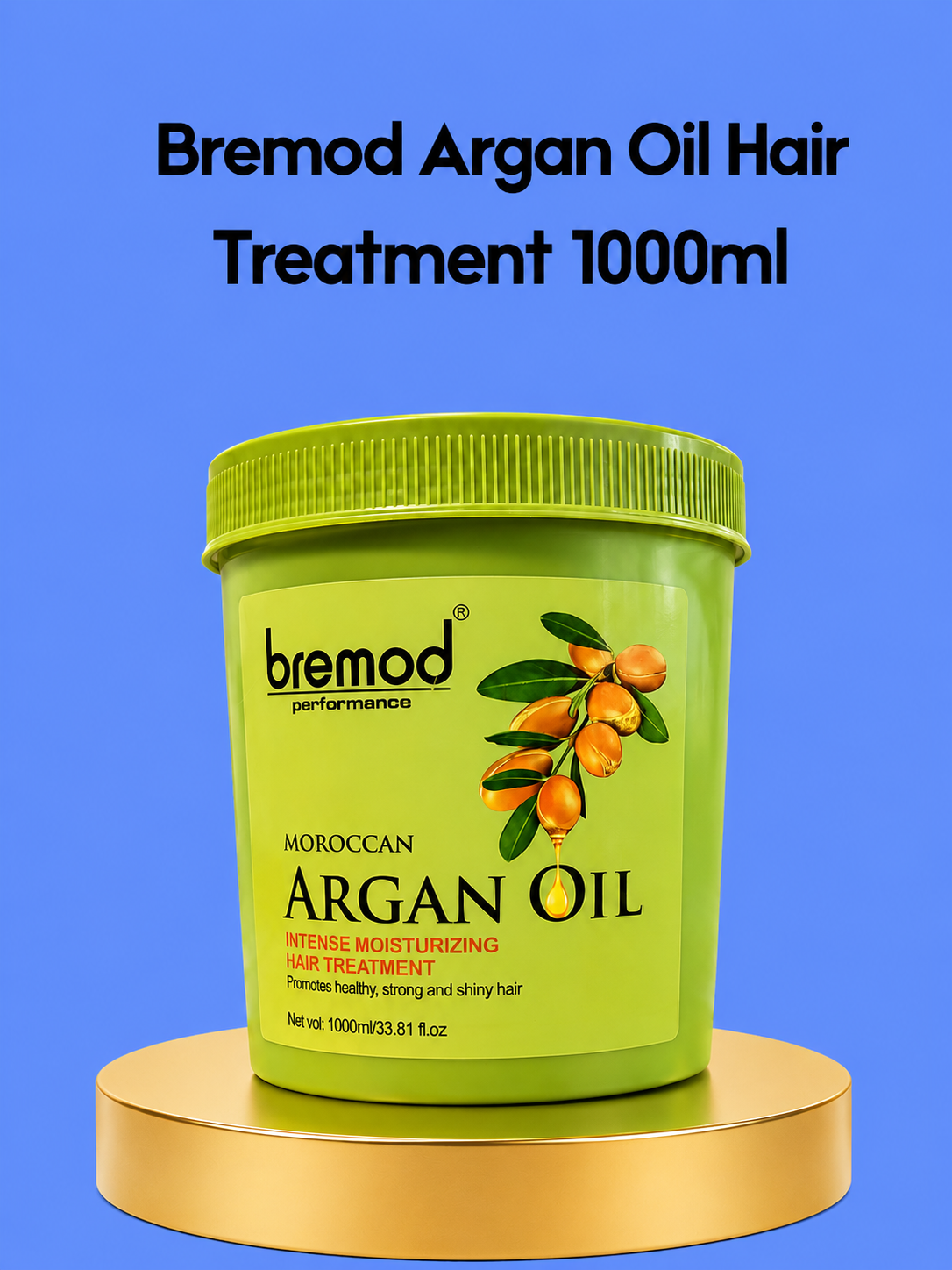 Bremod Argan Oil Hair Treatment – ​​Professionele Haarbehandeling met Arganolie – Intensieve Voeding &amp;amp; Herstel voor Droog en Beschadigd Haar – Verminderde Pluis, Verbeterde Glans &amp;amp; Zachtheid – Voor Sterk, Soepel &amp;amp; Gezond Haar