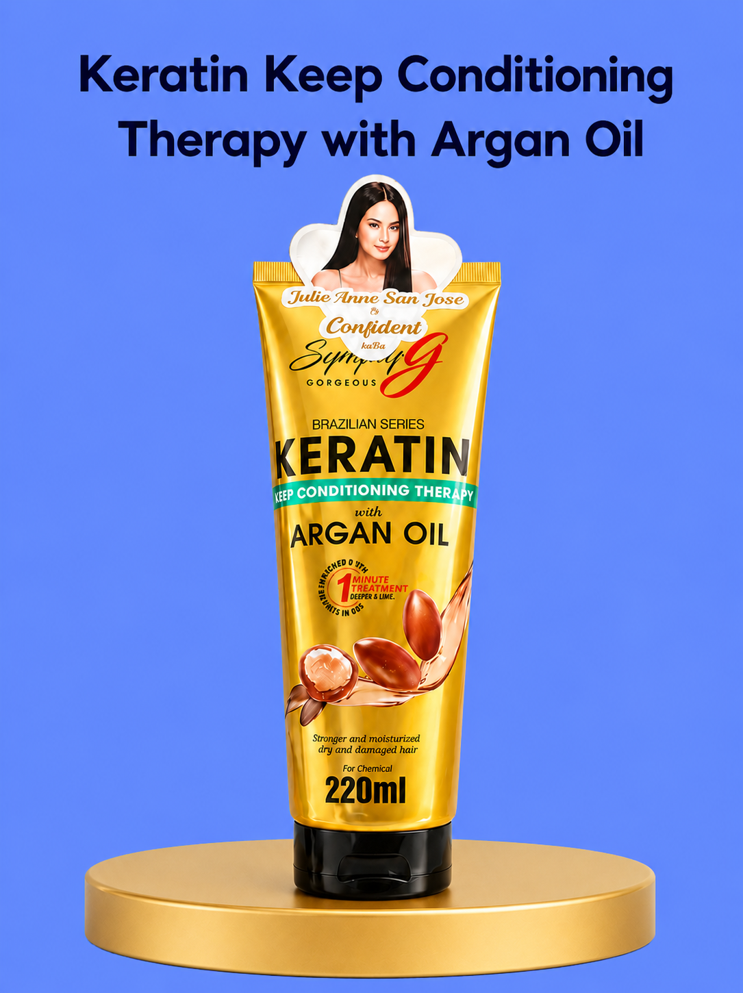 Keratine Keep Conditioning Therapy met Arganolie – Intensieve Haarbehandeling – Herstelt en Voedt Droog &amp;amp; Beschadigd Haar – Verrijkt met Arganolie voor Glans, Zachtheid &amp;amp; Anti-Pluis – Voor Sterk, Blij &amp;amp; Gezond Uiterlijk Haar