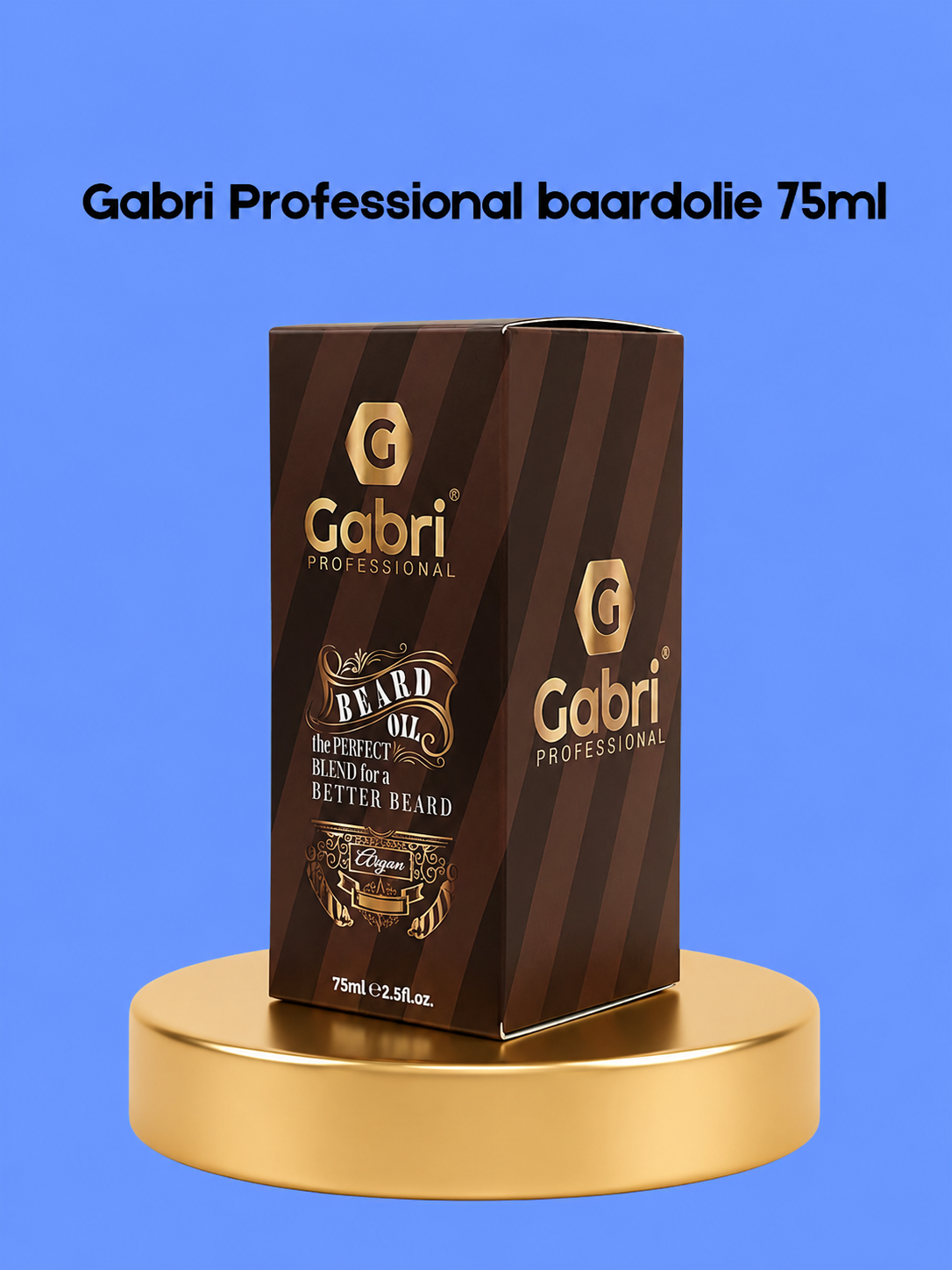Gabri Professionele Baardolie – 75 ml – Voedende &amp;amp; Verzachtende Baardolie – Hydrateert Huid en Baardhaar, verminderd Jeuk &amp;amp; Frizz – Voor een Zachte, Glanzende &amp;amp; Goed Verzorgde Baard
