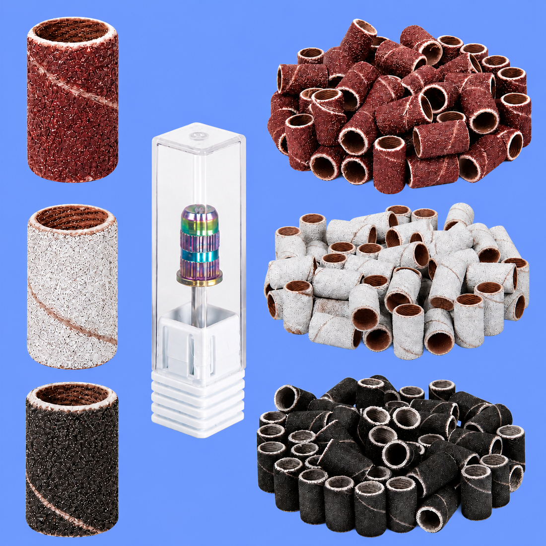 Rouleaux de ponçage pour pédicure 75 pièces