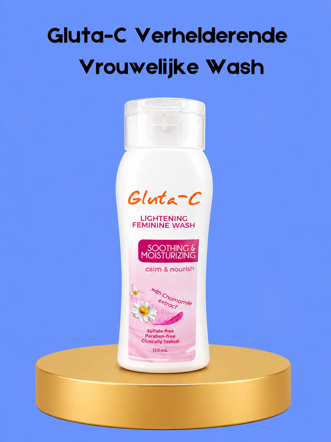Gluta-C Brightening Feminine Wash – Verhelderende &amp;amp; Verzachtende Intieme Was – Helpt de Huidtint te Egaliseren, Vermindert Onzuiverheden &amp;amp; Geurtjes – Voor een Frisse, Zachte &amp;amp; Gezonde Intieme Zone