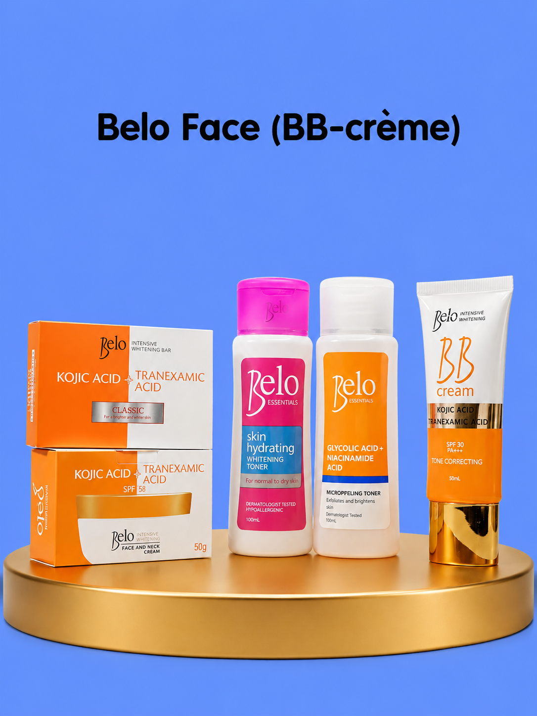 Belo Face BB Cream – Verhelderende &amp; Hydraterende Gezichtscrème – Egaliseert de Huidtint, Verbergt Onvolkomenheden &amp; Geeft een Natuurlijke, Stralende Finish – Voor een Gladde, Frisse &amp; Gezonde Huid