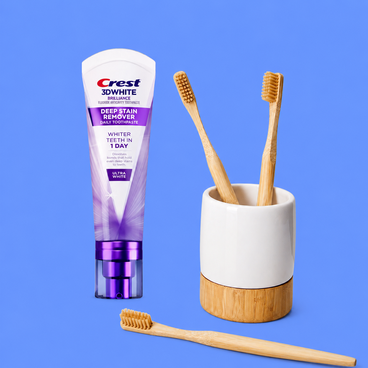 Crest 3D White Brilliance Deep Stain Remover – Groot formaat – Nieuw in Nederland – Verwijdert Diepe Tanden Vlekken, Verheldert Tanden &amp;amp; Beschermt Tandglazuur – Voor een Stralende, Witte &amp;amp; Gezonde Glimlach