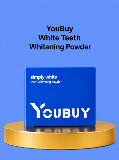 YouBuy White Teeth Whitening Powder – Natuurlijk &amp;amp; Effectief – Verwijdert Vlekken, Verheldert Tanden en Bevordert Gezond Tandglazuur – Voor een Stralende, Witte &amp;amp; Zelfverzekerde Glimlach