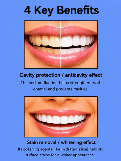 YouBuy White Teeth Whitening Powder – Natuurlijk &amp;amp; Effectief – Verwijdert Vlekken, Verheldert Tanden en Bevordert Gezond Tandglazuur – Voor een Stralende, Witte &amp;amp; Zelfverzekerde Glimlach