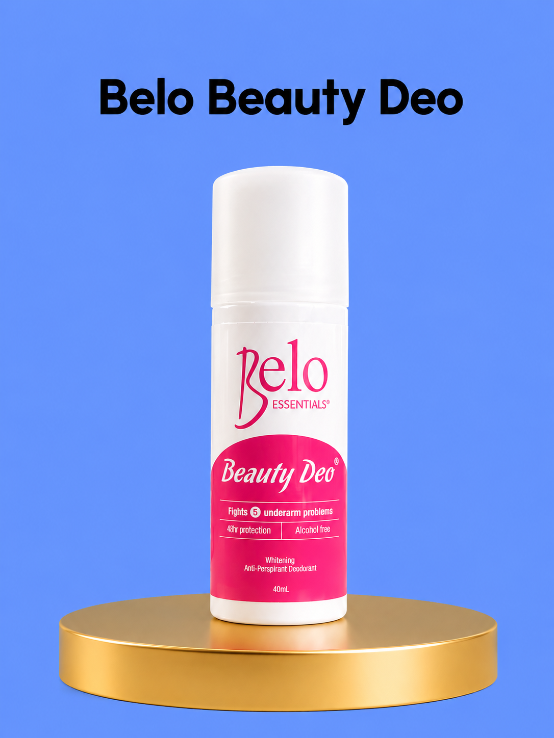 Belo Whitening Anti-Transpirant Deodorant – 40 ml – Verhelderende &amp;amp; Beschermende Deodorant – Verminderde Donkere Vlekken, Controleert Transpiratie &amp;amp; Houdt de Huid Fris, Zacht &amp;amp; Stralend