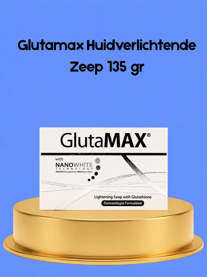 Glutamax Skin Lightening Soap – 135 g – Verhelderende &amp;amp; Hydraterende Zeep – Vermindert Donkere Vlekken, Egaliseert de Huidtint &amp;amp; Hydrateert Intensief – Voor een Gladde, Stralende &amp;amp; Gezonde Huid