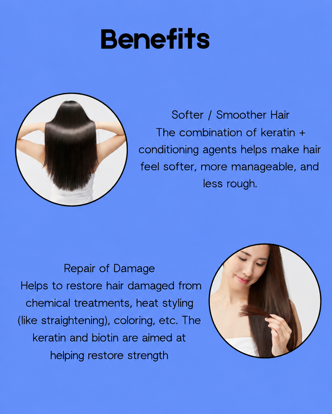 Keratin Plus Shampoo tegen Haaruitval – 200 ml + 2 Gratis Keratin Plus Behandelingen – Versterkende &amp;amp; Voedende Haarverzorging – Helpt Haaruitval te verminderen, Herstelt Beschadigd Haar &amp;amp; Bevordert Gezonde, Glanzende &amp;amp; Sterke Lokken