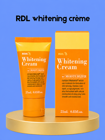 RDL Whitening Cream – Verhelderende &amp;amp; Hydraterende Gezichtscrème – Helpt Donkere Vlekken te verminderen, Egaliseert de Huidtint &amp;amp; Verzorgt de Huid – Voor een Gladde, Stralende &amp;amp; Gezonde Teint
