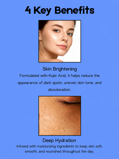 Kojie San Skin Lightening Body Lotion – 200 g – Verhelderende &amp;amp; Hydraterende Body Lotion – Verminderde Donkere Vlekken, Egaliseert de Huidtint &amp;amp; Hydrateert Intensief – Voor een Gladde, Stralende &amp;amp; Gezonde Huid