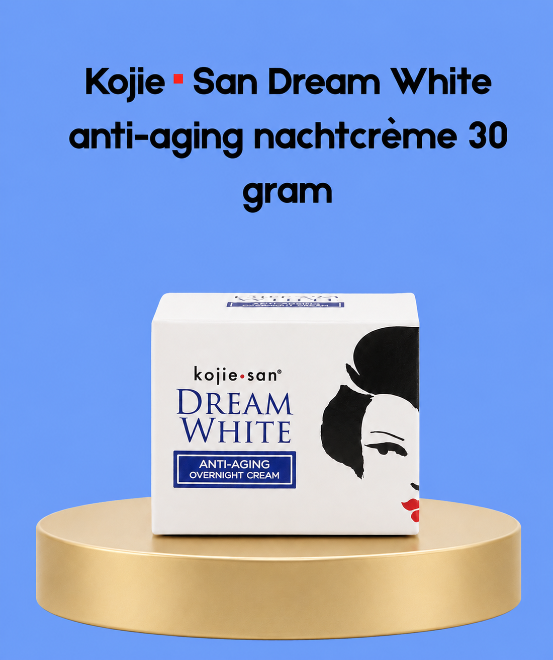 Kojie San Dream White Crème de nuit anti-âge – 30 g – Verhelderende &amp;amp; Herstellende Nachtcrème – Vermindert Donkere Vlekken, Egaliseert de Huidtint &amp;amp; Ondersteunt Huidverjonging – Voor een Gladde, Stralende &amp;amp; Jeugdige Teint