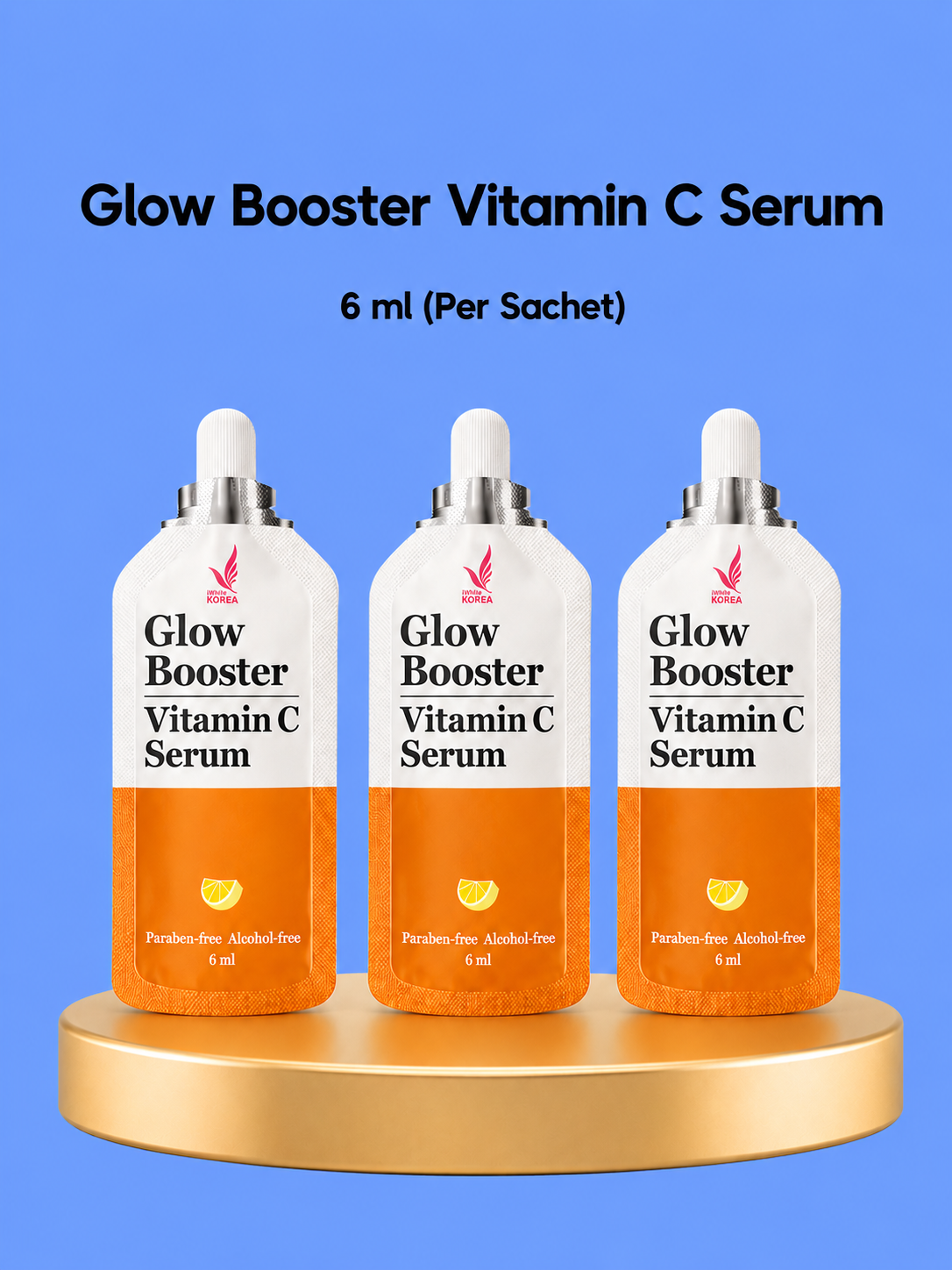 White Korea Glow Booster Vitamin C Serum – Verhelderend &amp;amp; Hydraterend Serum – Verminderde Donkere Vlekken, Egaliseert de Huidtint &amp;amp; Verfrist de Huid – Voor een Stralende, Gladde &amp;amp; Gezonde Teint