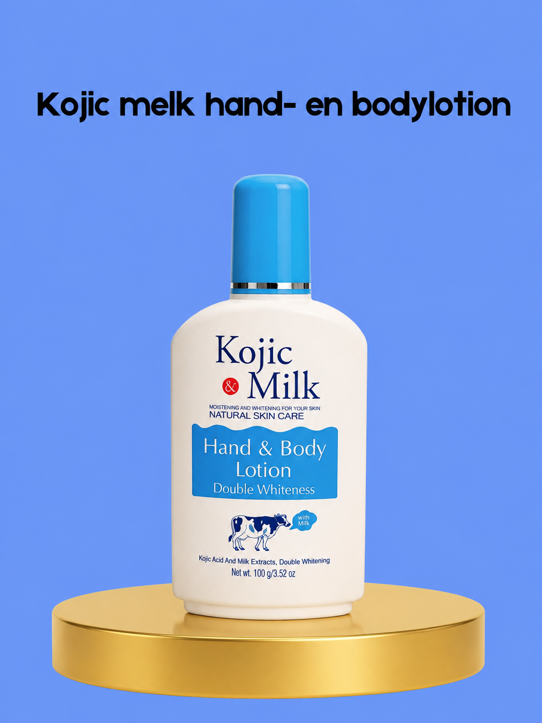Lotion pour les mains et le corps au lait kojic – Lotion hydratante et hydratante – Aide à donner des taches, égaliser la teinte d&