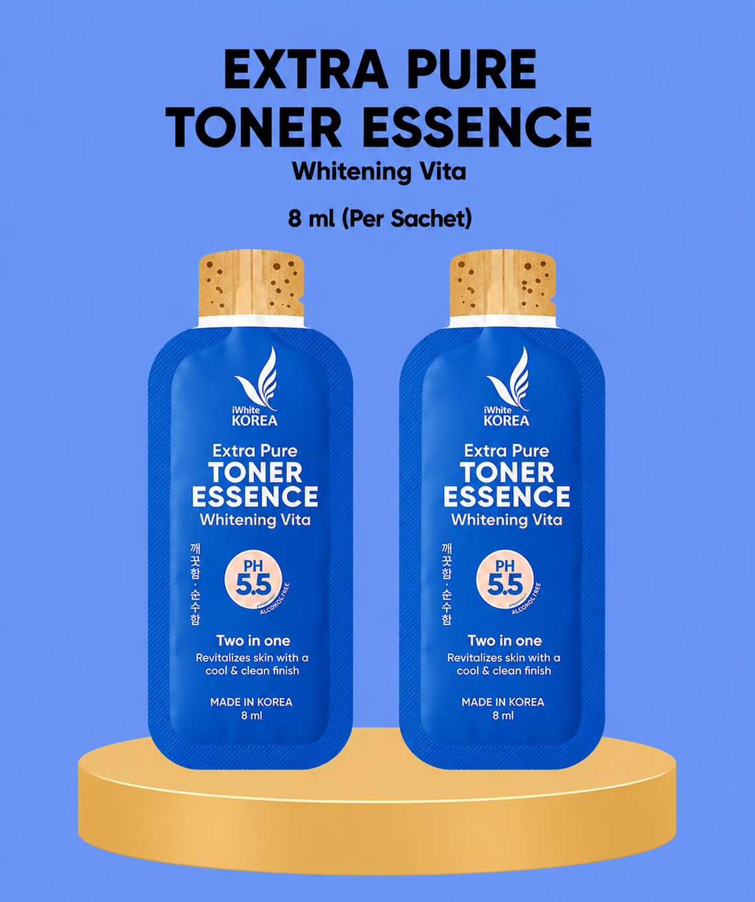 White Korea Extra Pure Toner Essence – Verhelderende &amp;amp; Hydraterende Huidtoner – Bereid de Huid Voor op Hydratatie, Verfrist en Egaliseert de Huidtint – Voor een Gladde, Stralende &amp;amp; Gezonde Teint
