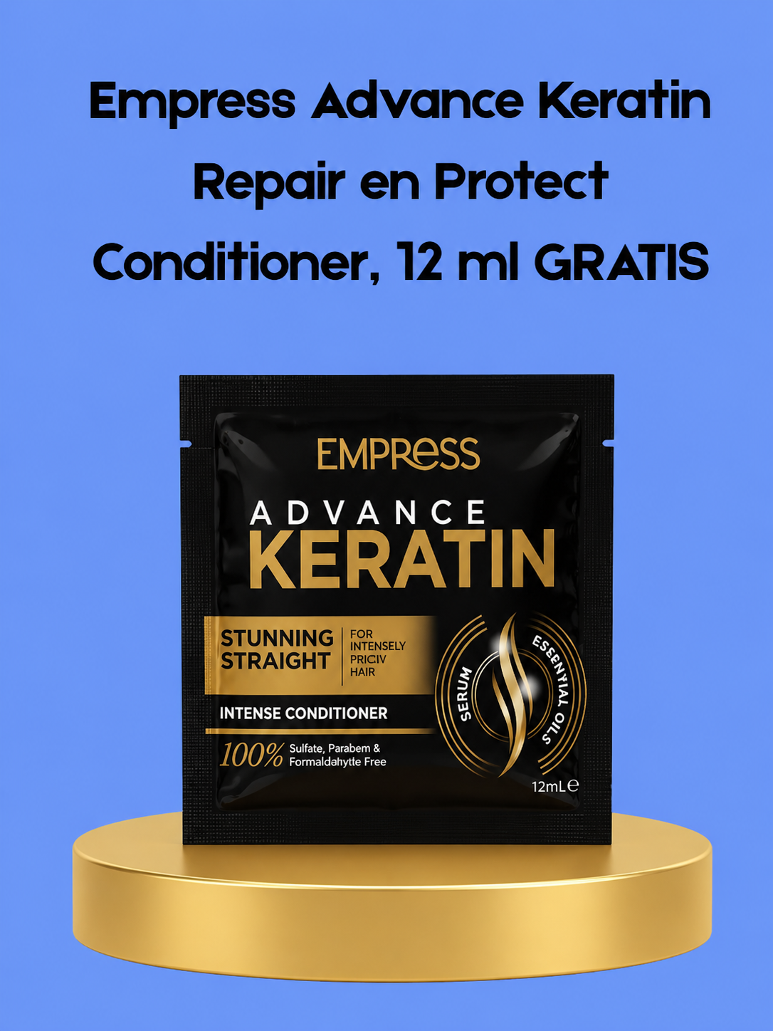 Empress Advance Keratin Conditioner – 12 ml GRATIS – Voedende &amp;amp; Hydraterende Conditioner – Herstelt Beschadigd Haar, verminderde Pluis &amp;amp; Geeft Zijdezachte, Glanzende &amp;amp; Gezonde Lokken