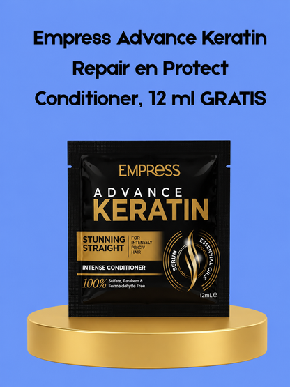 Empress Advance Keratin Conditioner – 12 ml FREE – Voedende &amp; Hydraterende Conditioner – Herstelt Beschadigd Haar, Vermindert Pluis &amp; Geeft Zijdezachte, Glanzende &amp; Gezonde Lokken