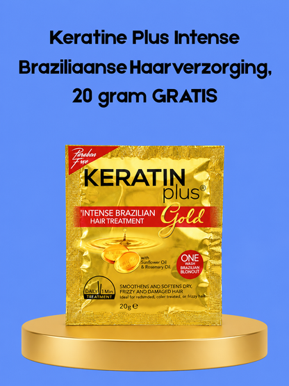 Keratin Plus Intense Brazilian Hair Treatment – ​​6×20 g – Voedende &amp;amp; Herstellende Haarmasker Set – Versterkt Haar, Herstelt Beschadigd Haar, Vermindert Pluis &amp;amp; Geeft Glans – Voor Sterk, Zacht &amp;amp; Gezond Uitziend Haar