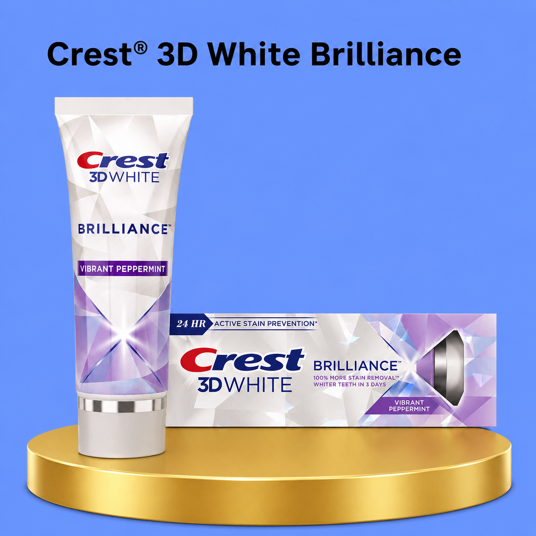 Crest 3D White Brilliance Tandpasta – 121 g – Verwijdert Vlekken, Verheldert Tanden &amp;amp; Beschermt Tandglazuur – Voor Witte, Gezonde Tanden en een Frisse, Stralende Glimlach