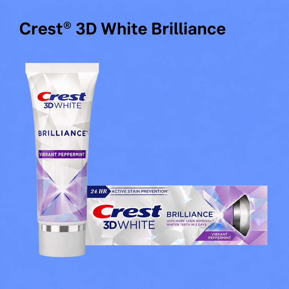 Crest 3D White Brilliance Tandpasta – 121 g – Verwijdert Vlekken, Verheldert Tanden &amp;amp; Beschermt Tandglazuur – Voor Witte, Gezonde Tanden en een Frisse, Stralende Glimlach
