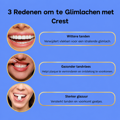 Dentifrice Crest 3D White Brilliance – 121 g – Verwijdert Vlekken, Verheldert Tanden &amp;amp; Beschermt Tandglazuur – Pour Witte, Gezonde Tanden et een Frisse, Stralende Glimlach