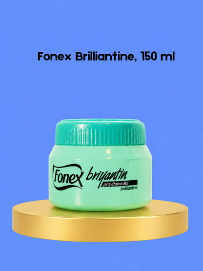 Fonex Brilliantine – 150 ml – Glansgevende &amp;amp; Voedende Haarstyling – Geeft Glans, Controleert Pluis &amp;amp; Houdt Haar Zacht, Flexibel &amp;amp; Gezond Uitziend